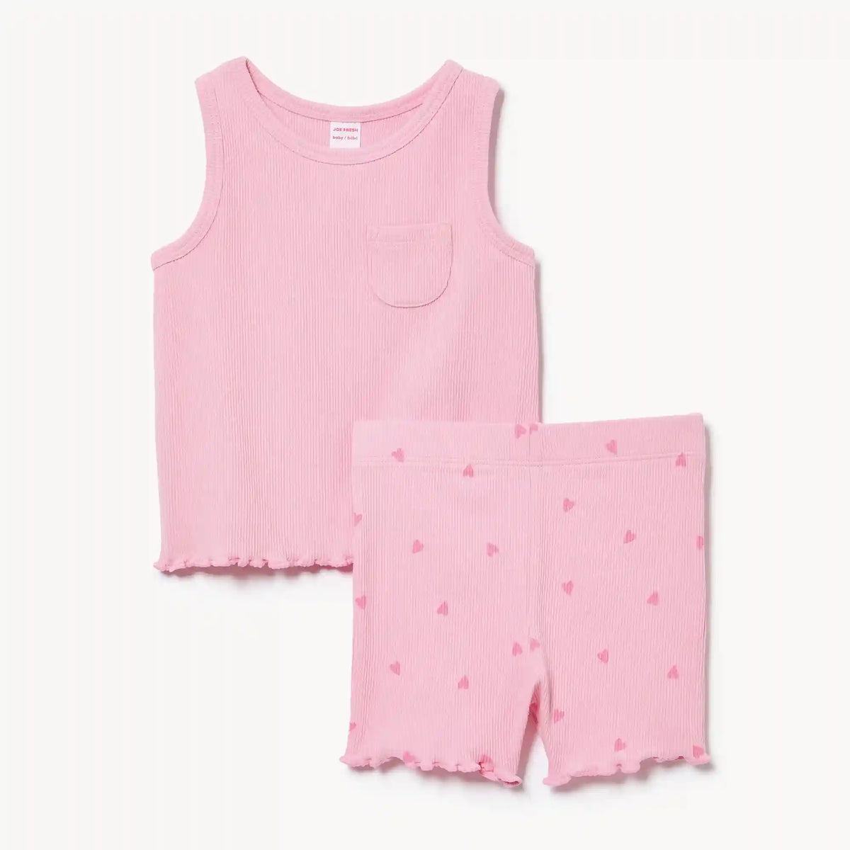 Baby Girls' Ribbed 2-Piece Set