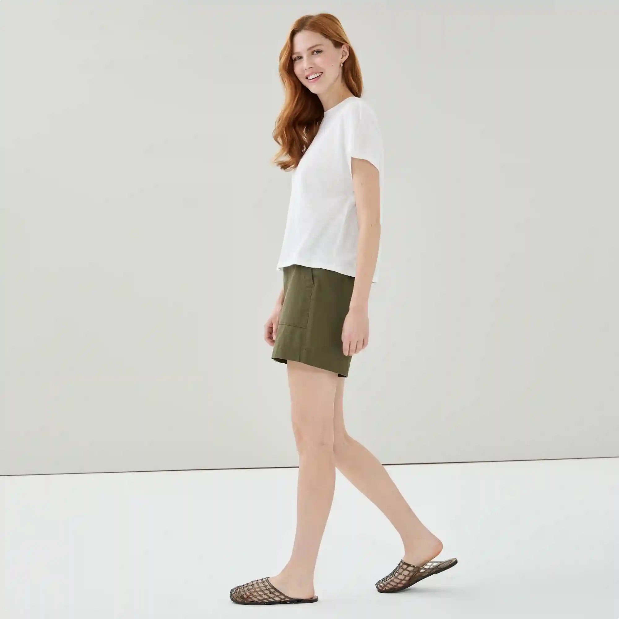 Linen Cotton Utility Short