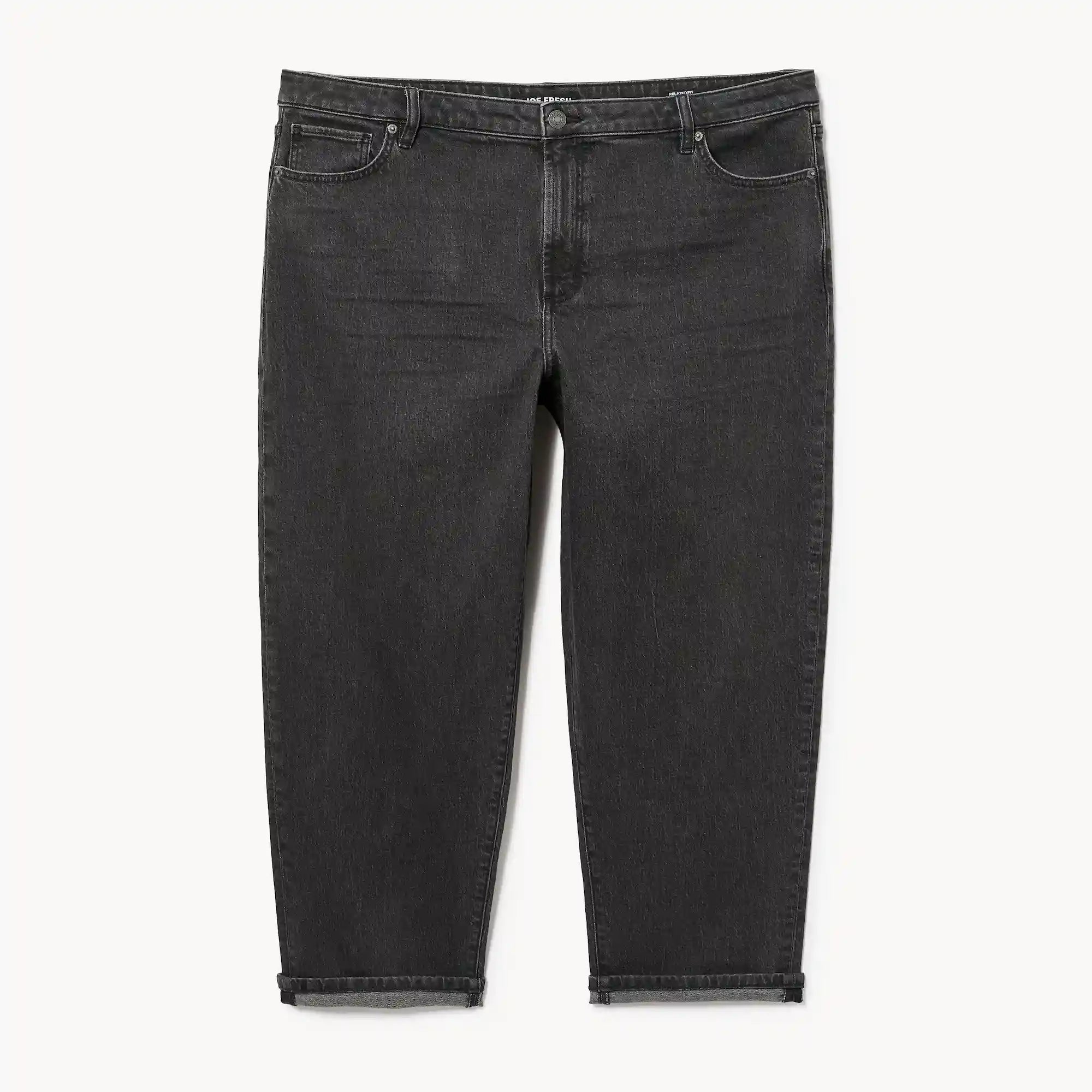 Women+ Black Wash Relaxed Fit Jean