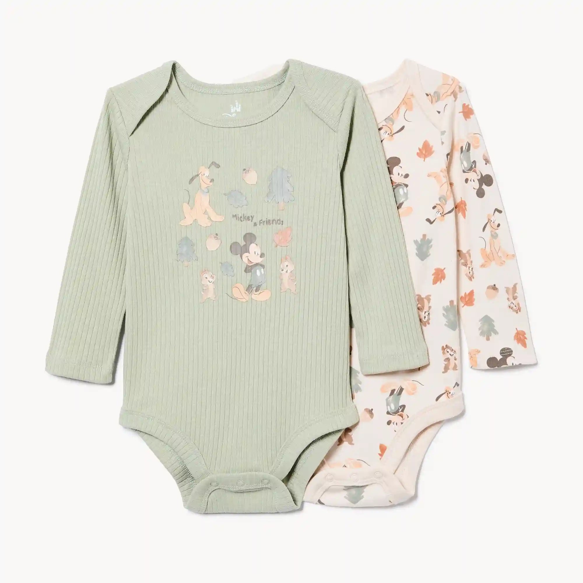 Baby Boys' Disney Mickey Mouse 2-Pack Bodysuit