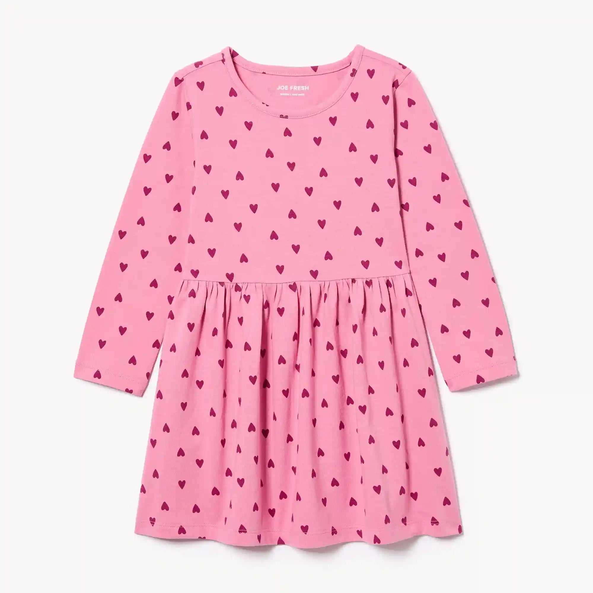 Toddler Girls' Printed Long Sleeve Dress