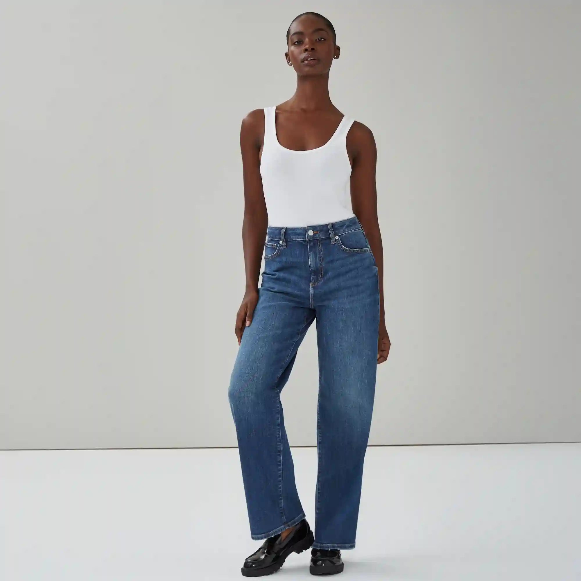 Wide Leg Dark Wash Jean