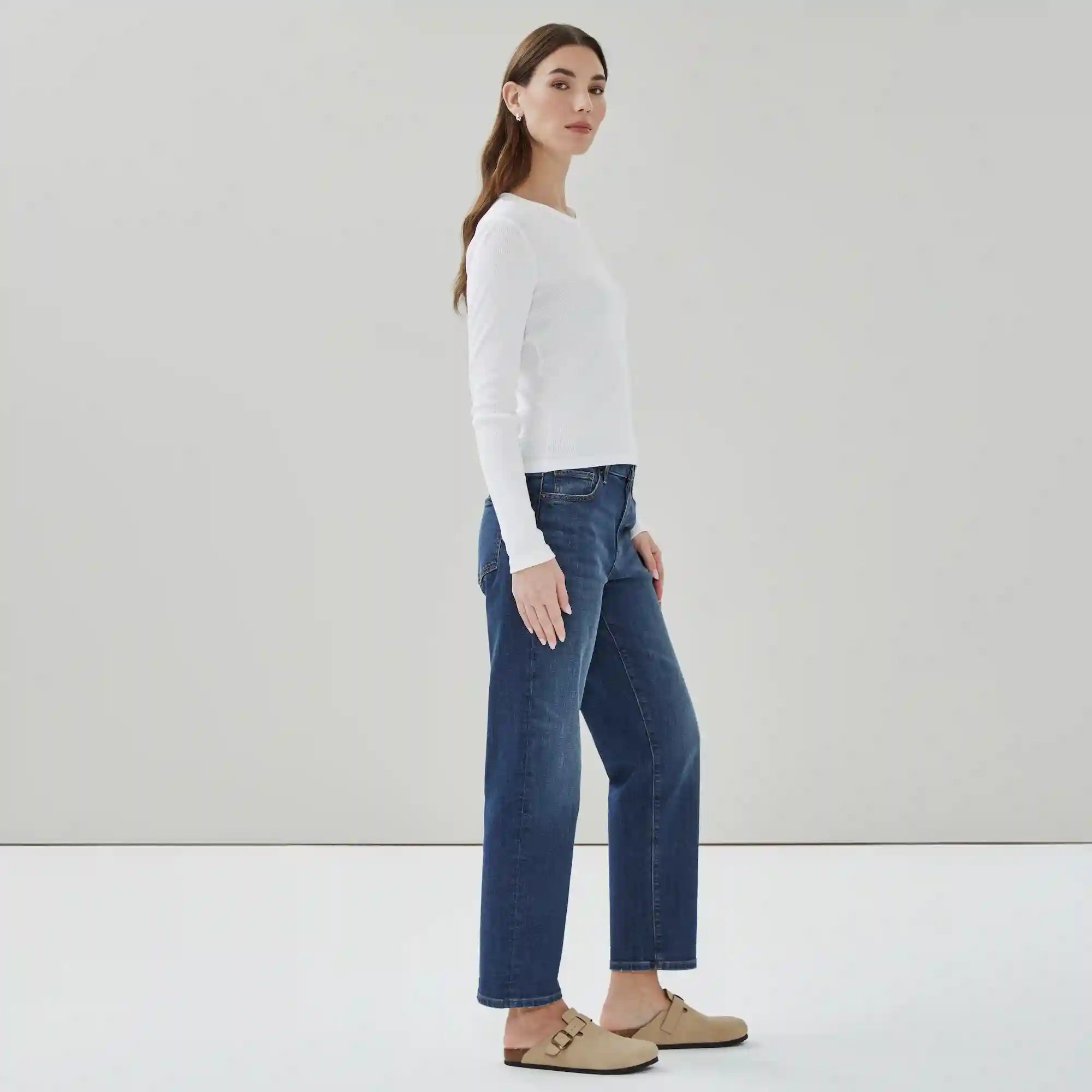 Relaxed Dark Wash Jean