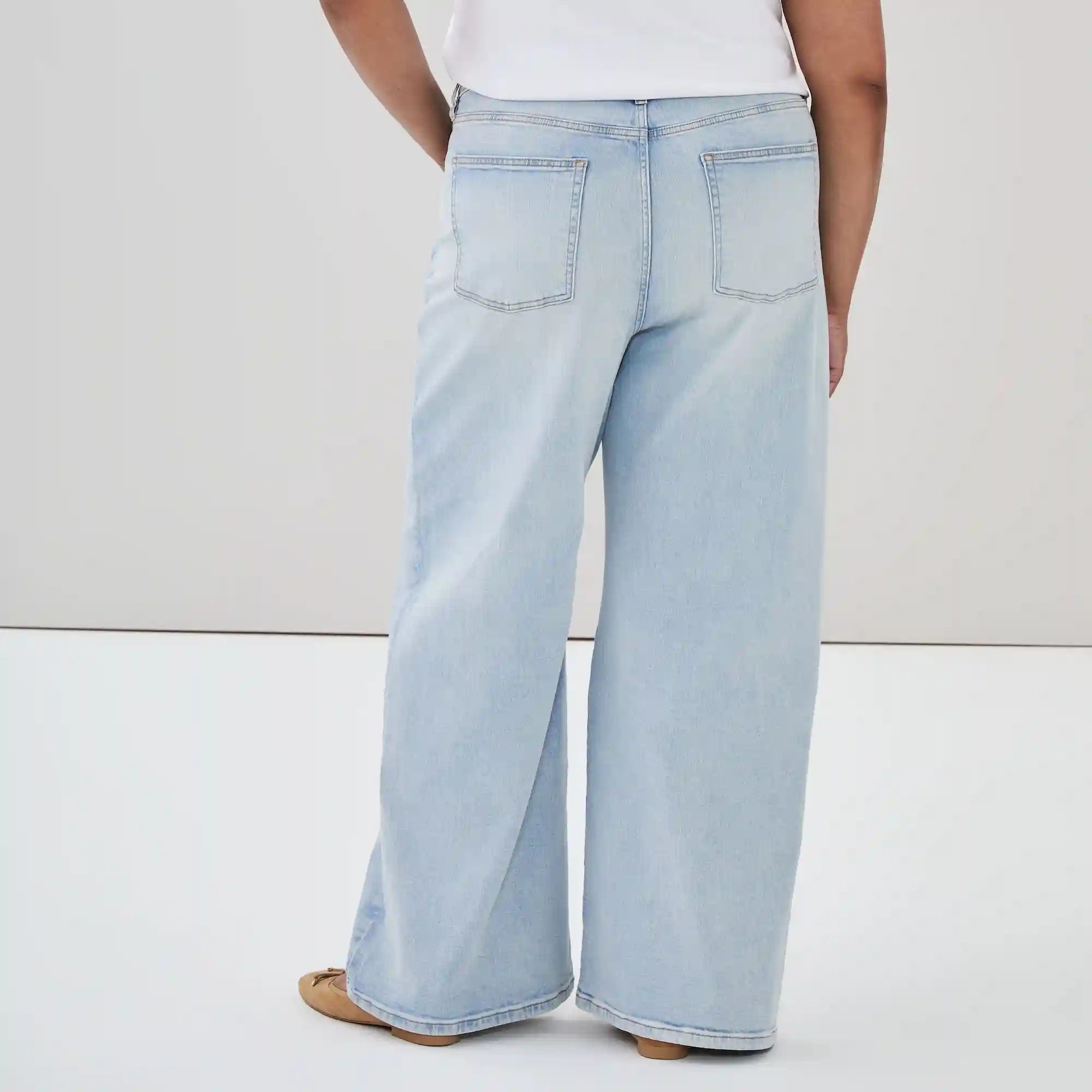 Women+ High Rise Wide Leg Jean