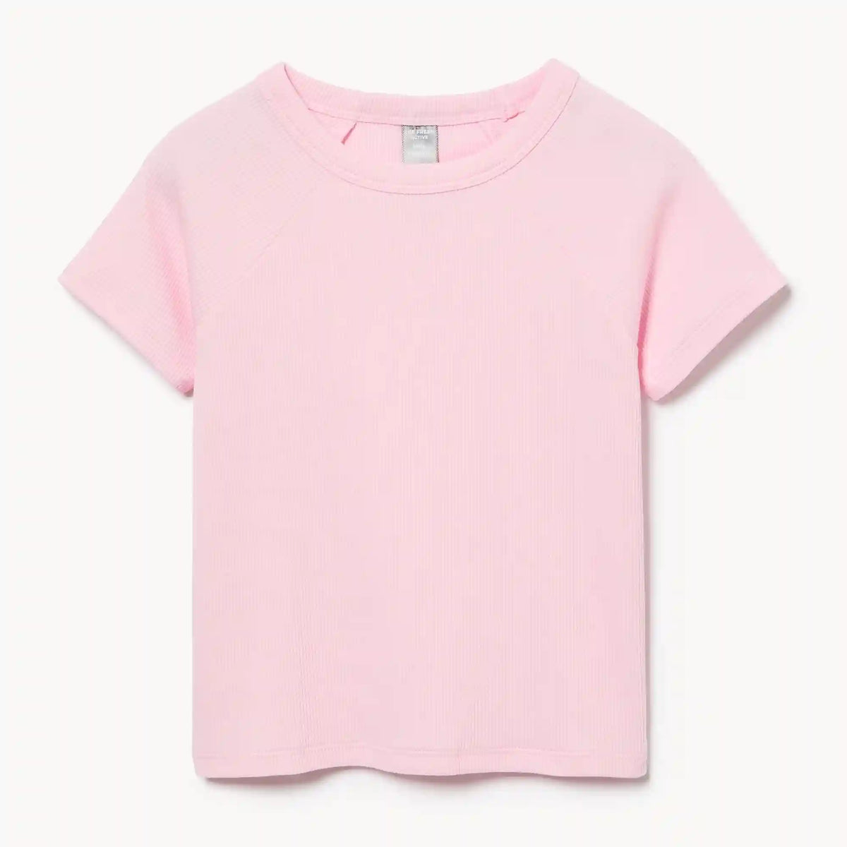 Kid Girls' Ribbed Cotton T-Shirt