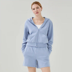 Active Cropped Hooded Jacket
