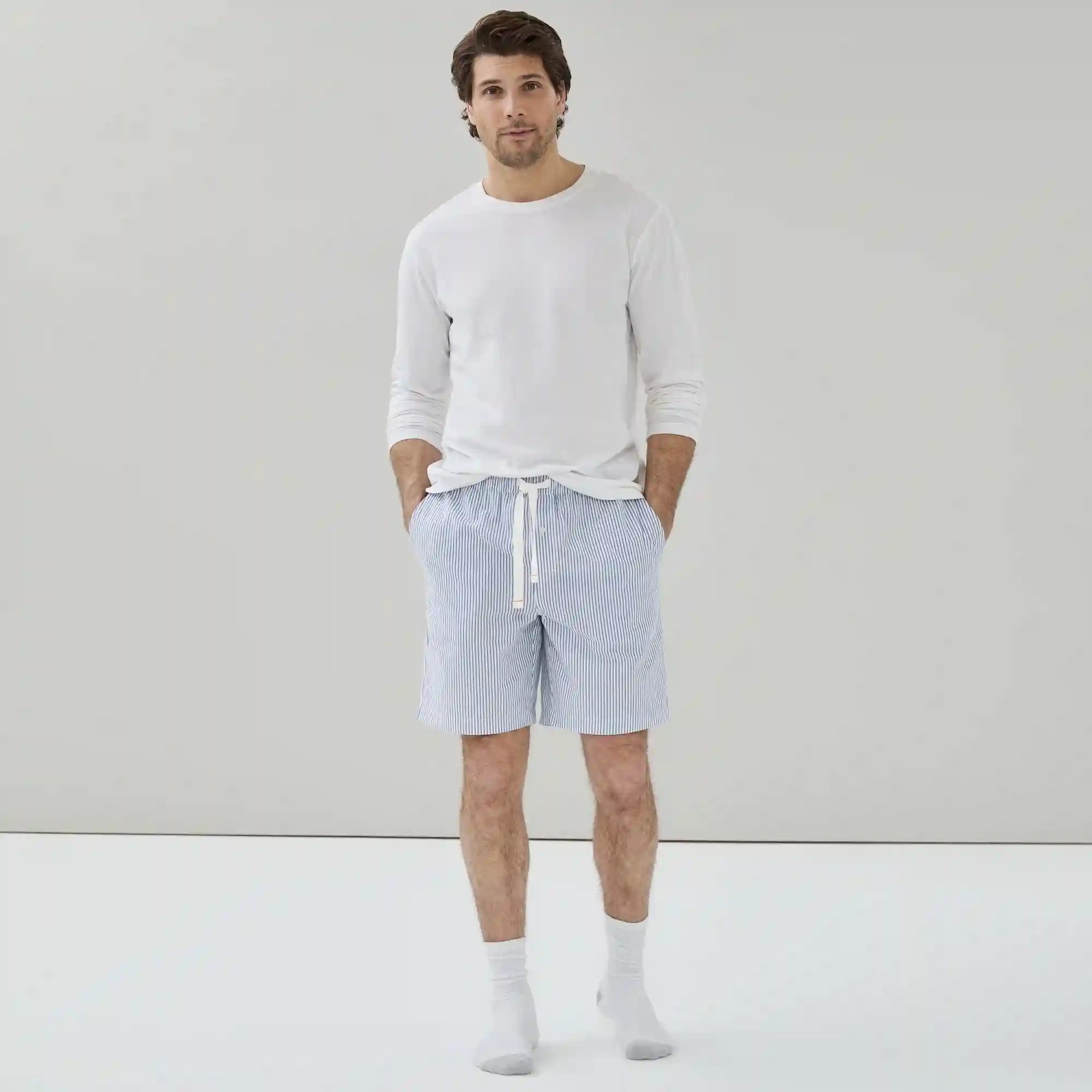 Men's Striped Sleep Short