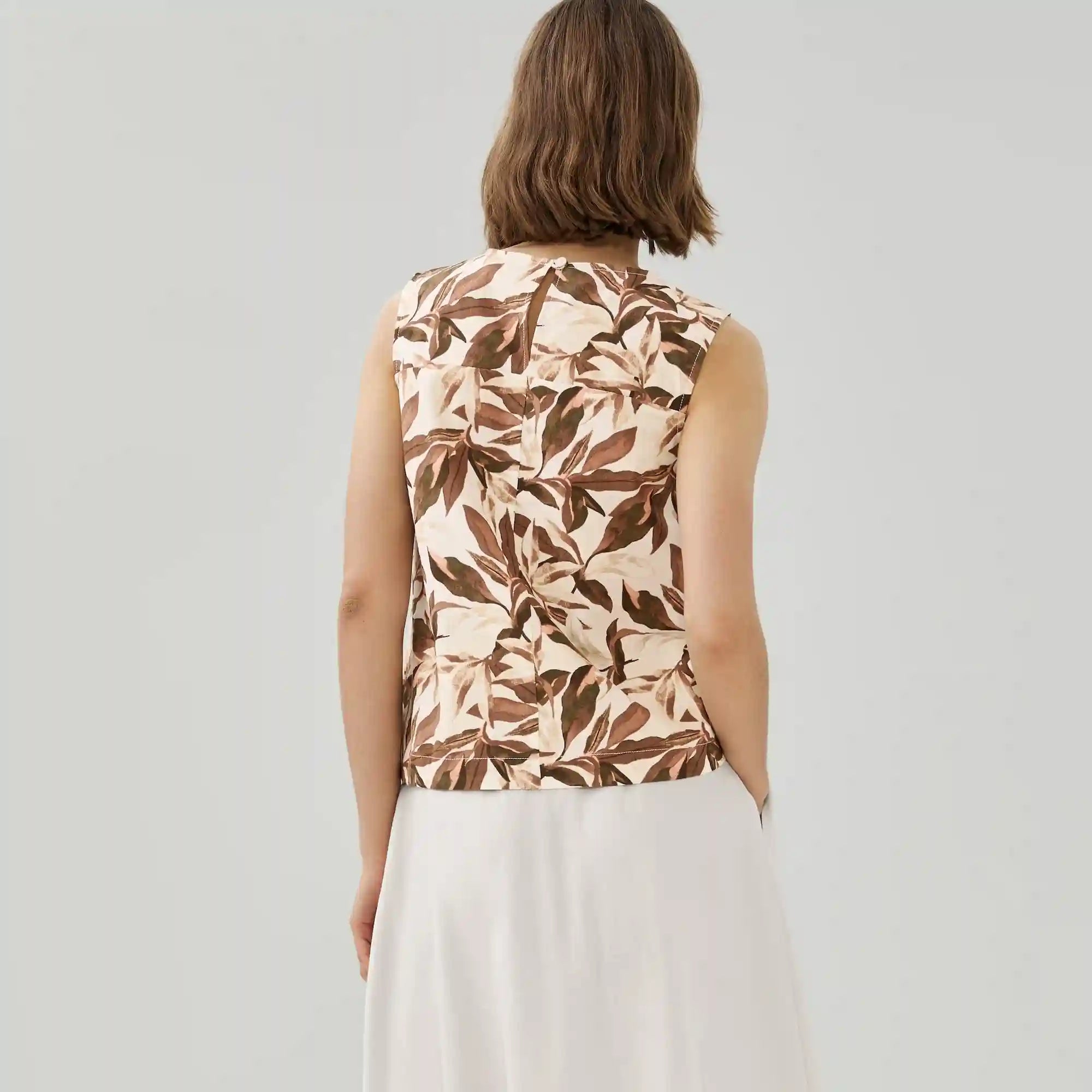 Linen Cotton Printed Tank