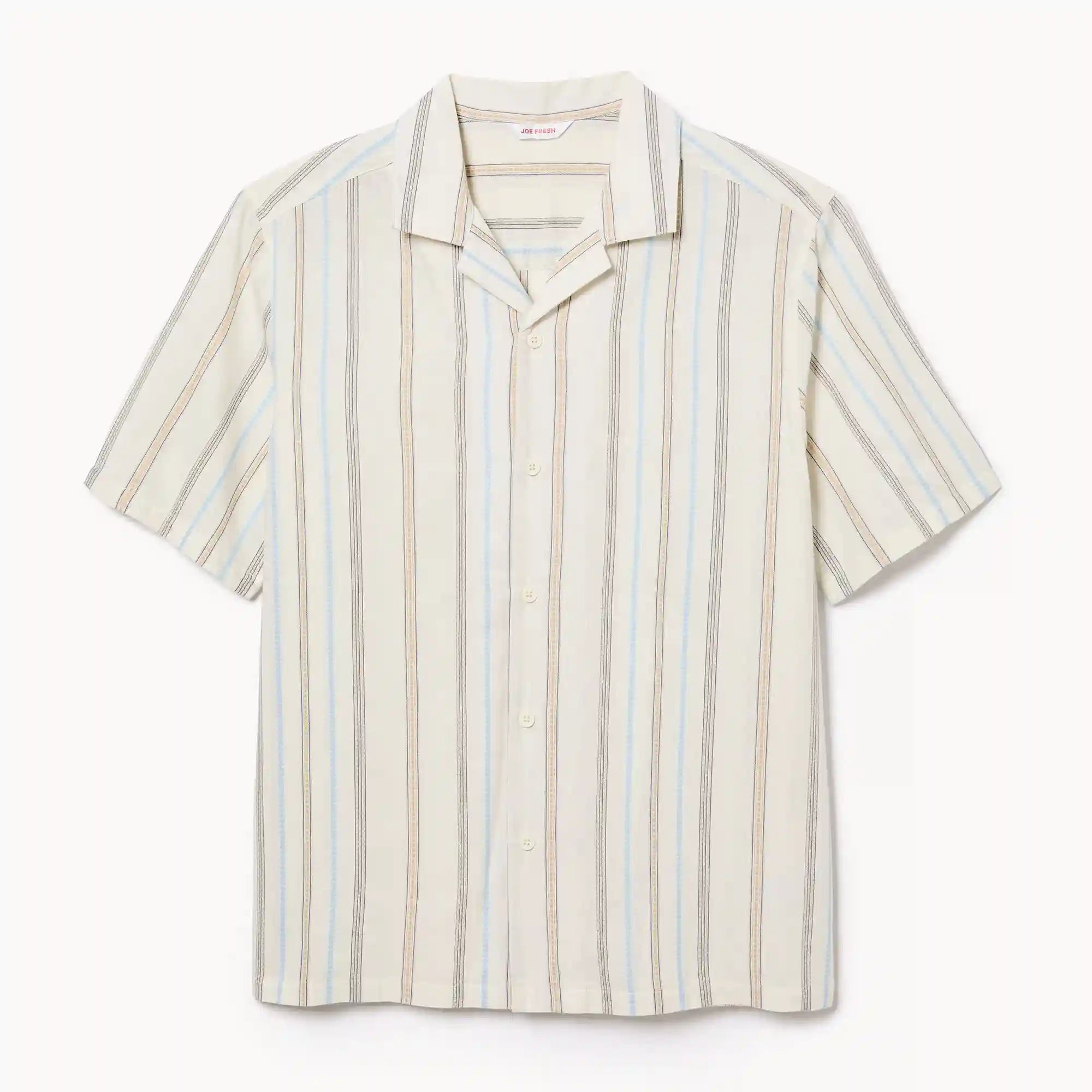 Men's Striped Button-Up Shirt
