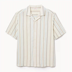 Men's Striped Button-Up Shirt