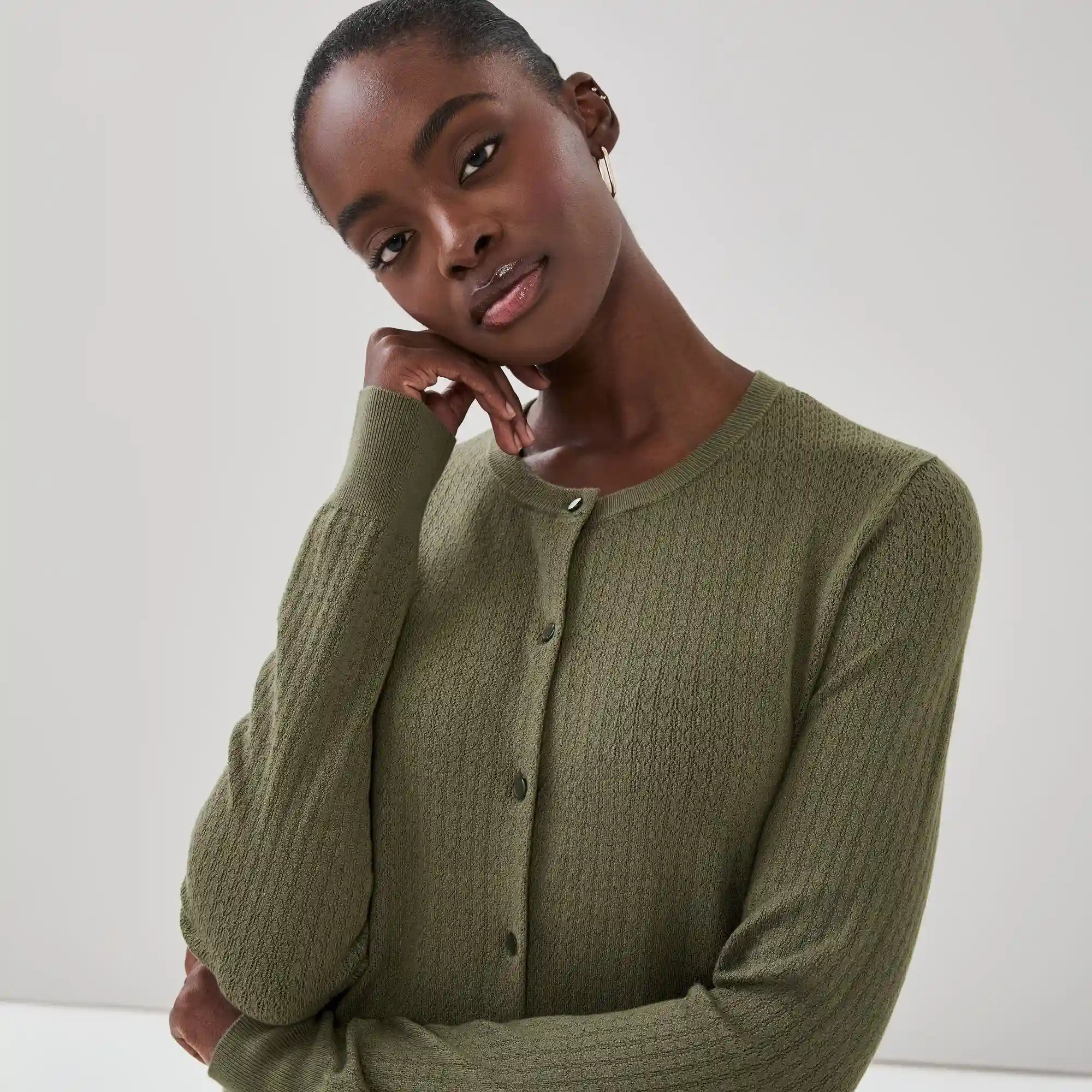 Pointelle Cardigan