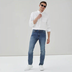 Men's Aged Medium Wash Slim Fit Jean