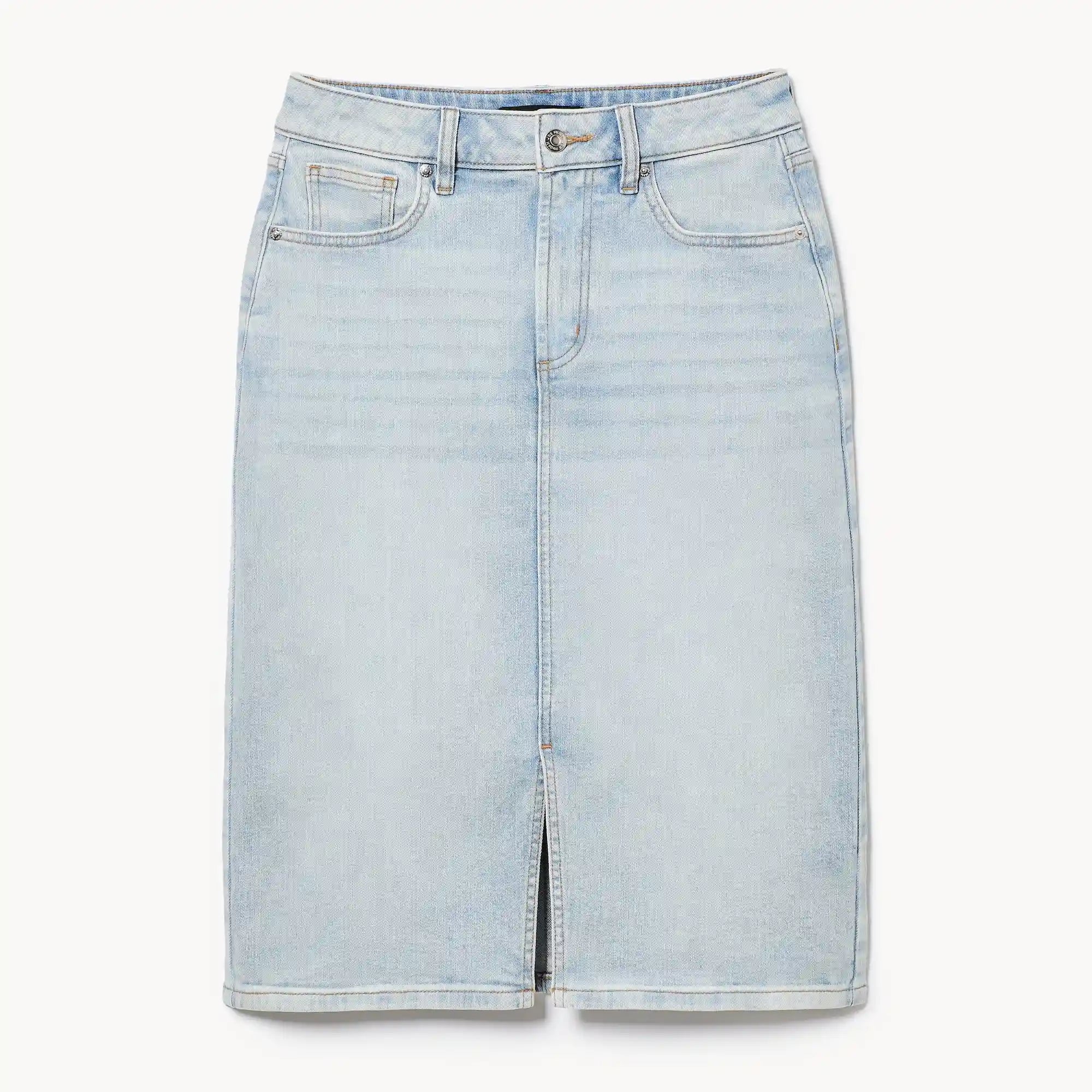 Denim Midi Skirt