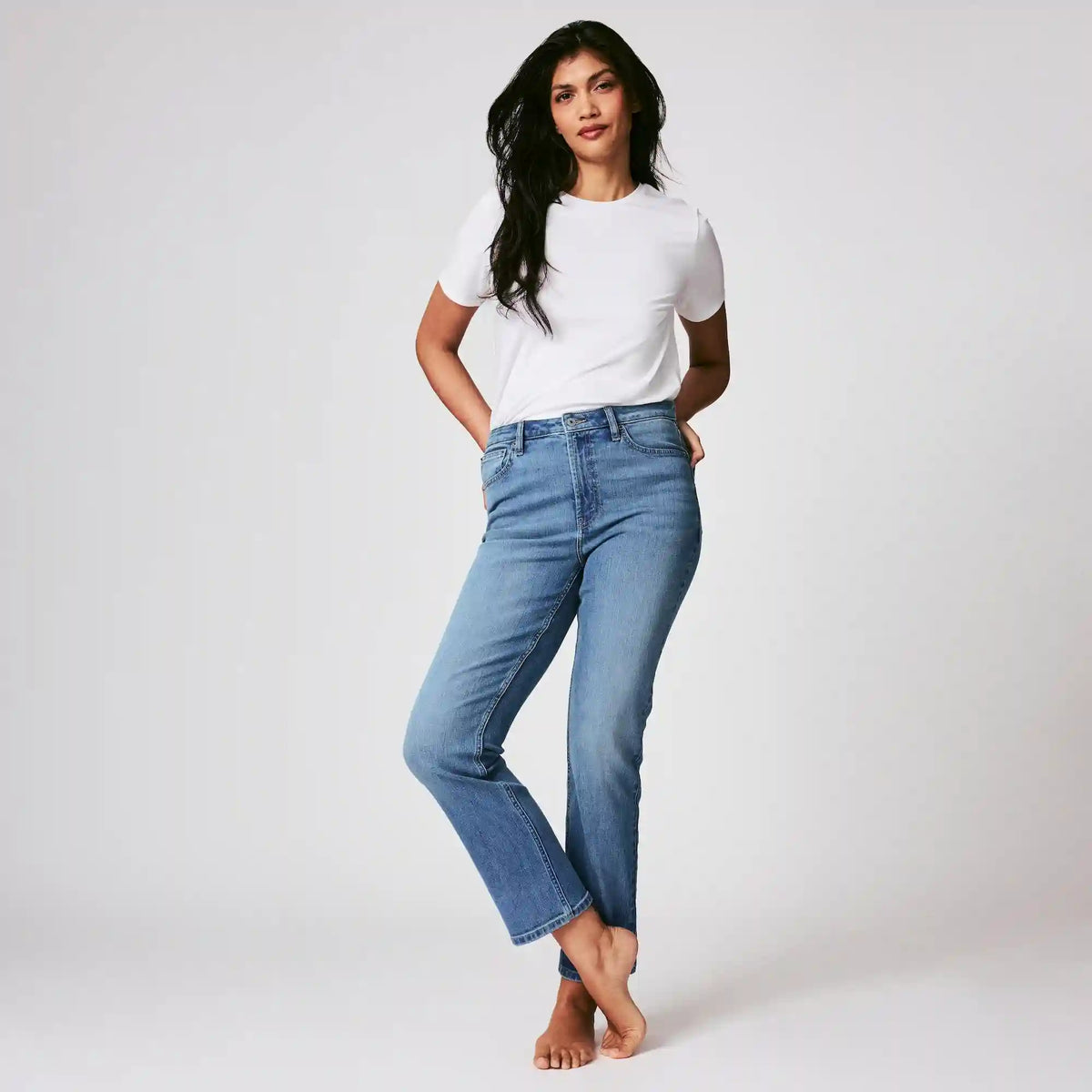High Rise Straight Leg Jean