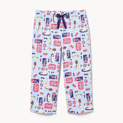 Printed Cropped Sleep Pant