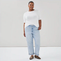 Women+ High Rise Straight Leg Jean