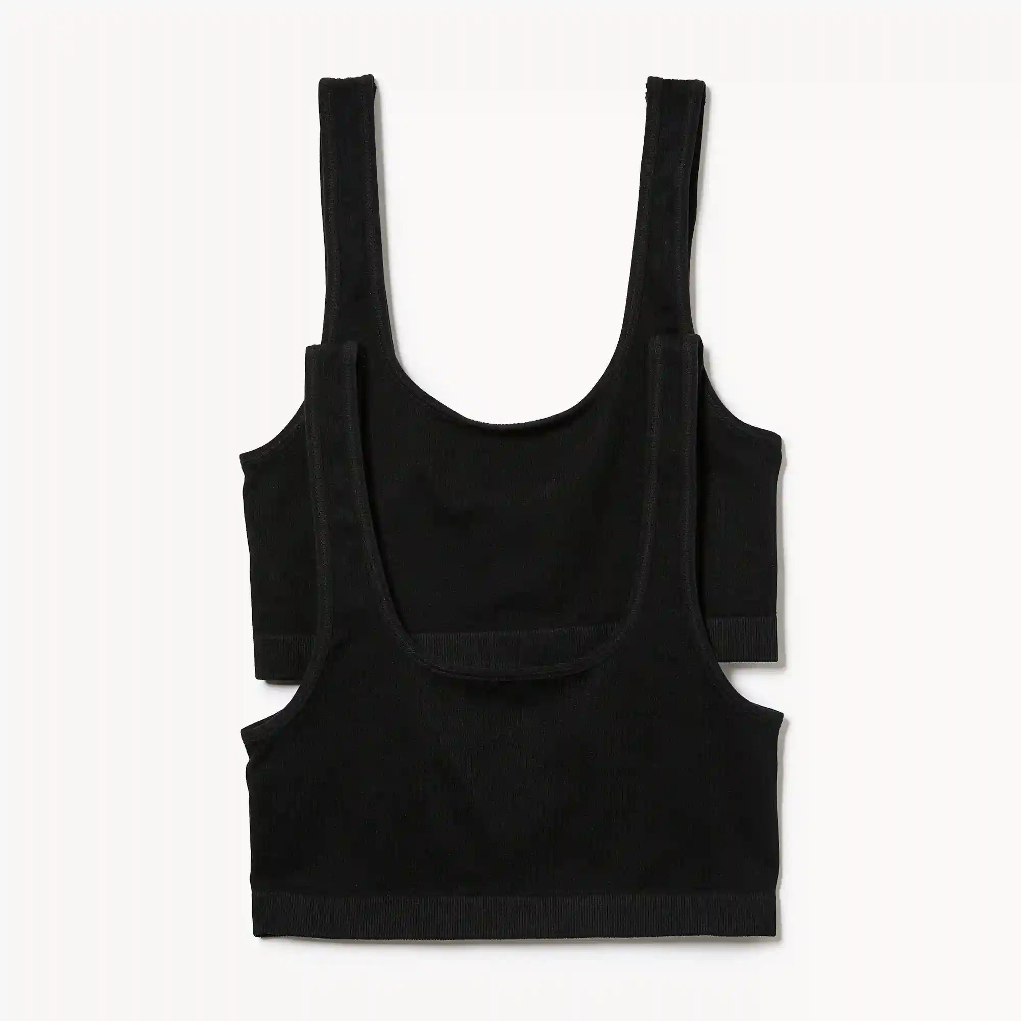 2-Pack Seamless Ribbed Bralette