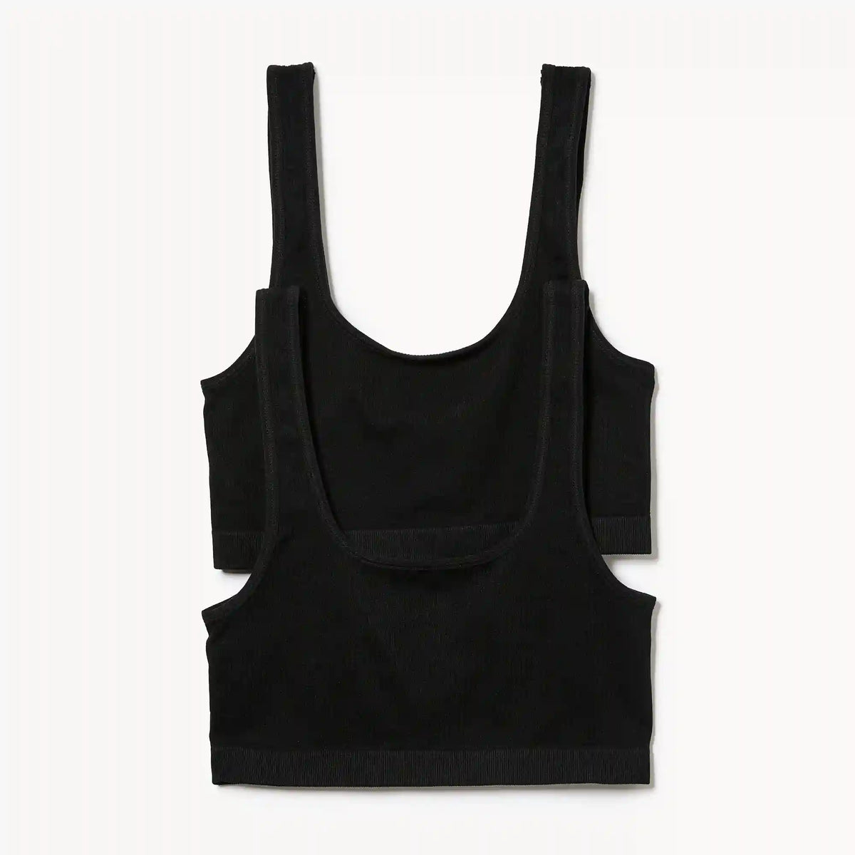 2-Pack Seamless Ribbed Bralette