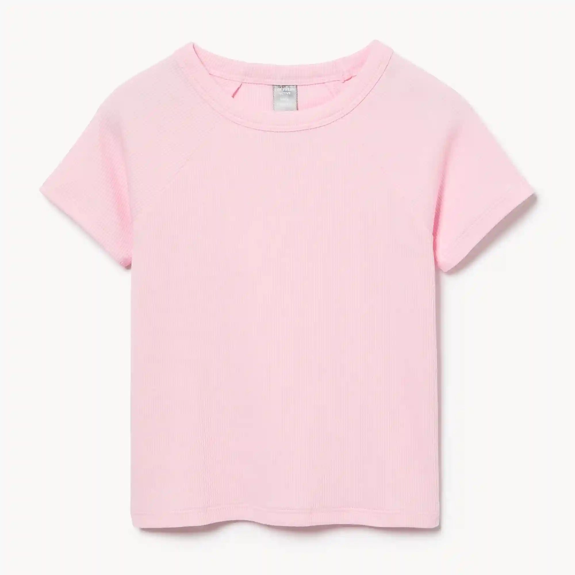 Kid Girls' Ribbed Cotton T-Shirt