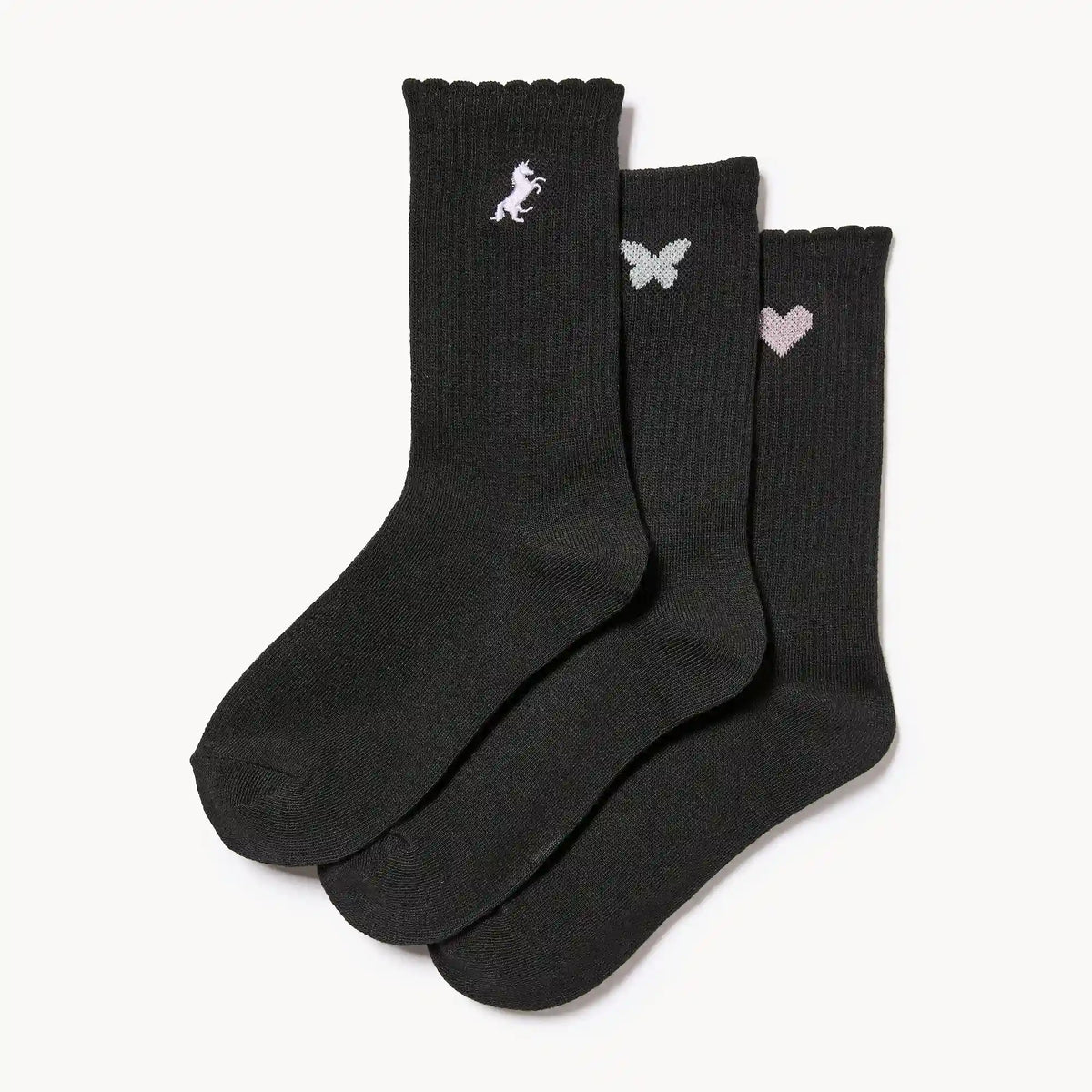 Kid Girls' 3-Pack Crew Socks
