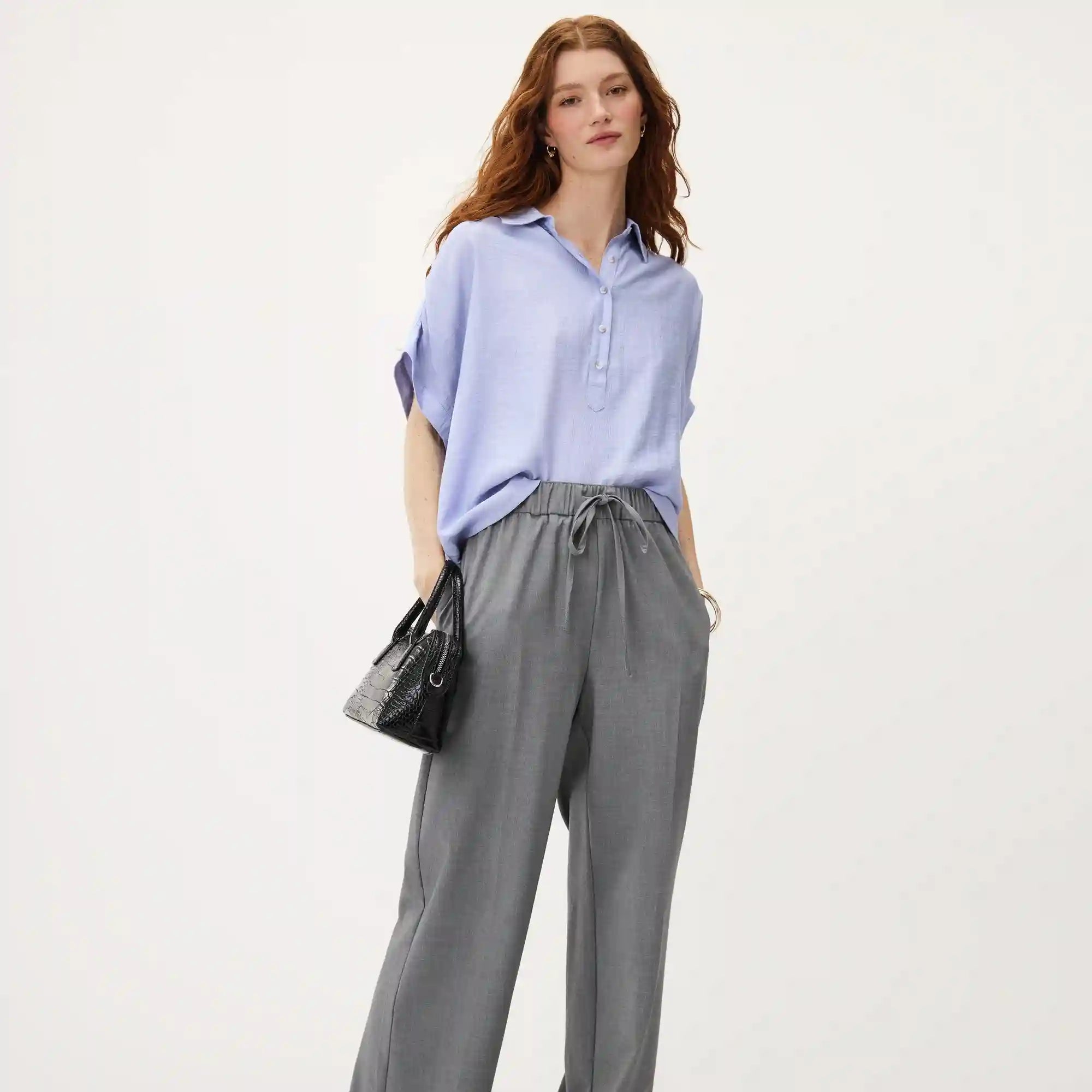 Twill Button-Up Shirt