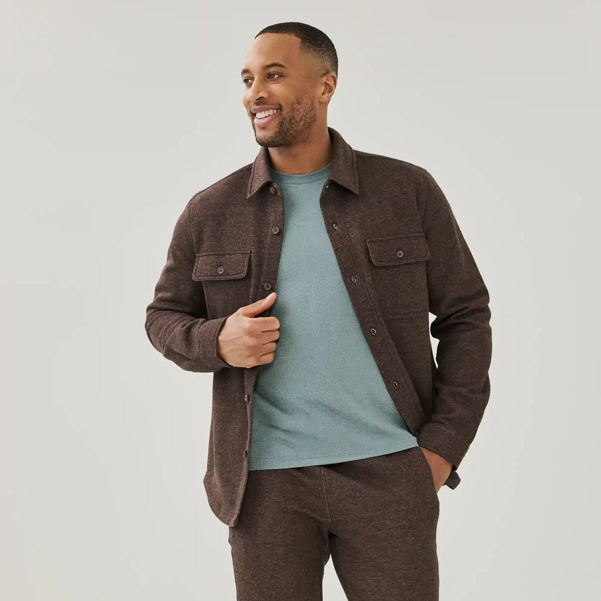 Men's Active Fleece Overshirt