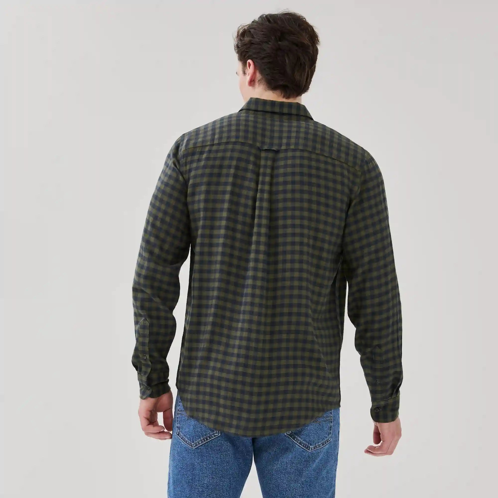 Men's Flannel Button-Down Shirt