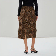 Printed Midi Skirt