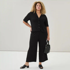 Women+ Relaxed Camp Collar Shirt