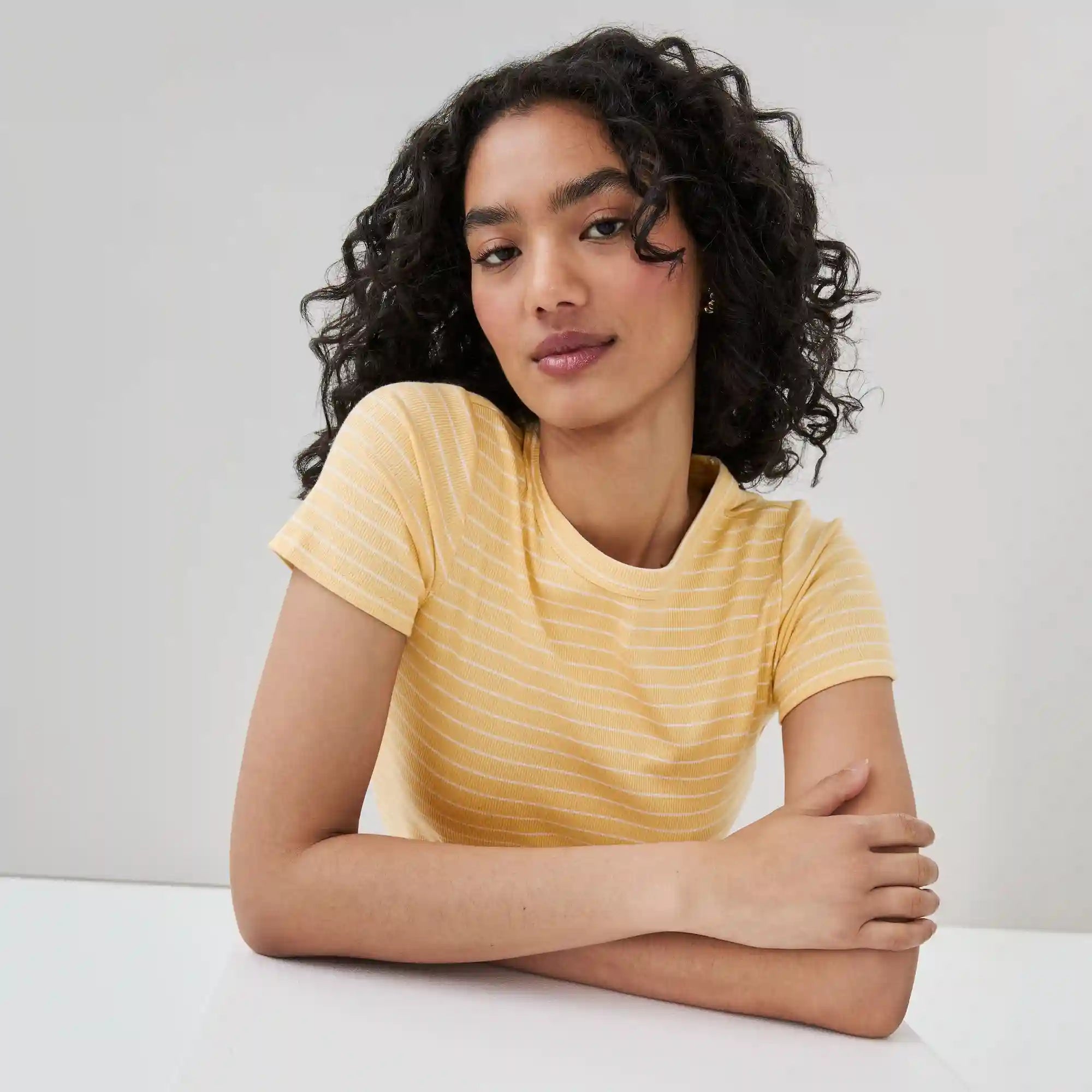 Slim Fit Ribbed T-Shirt