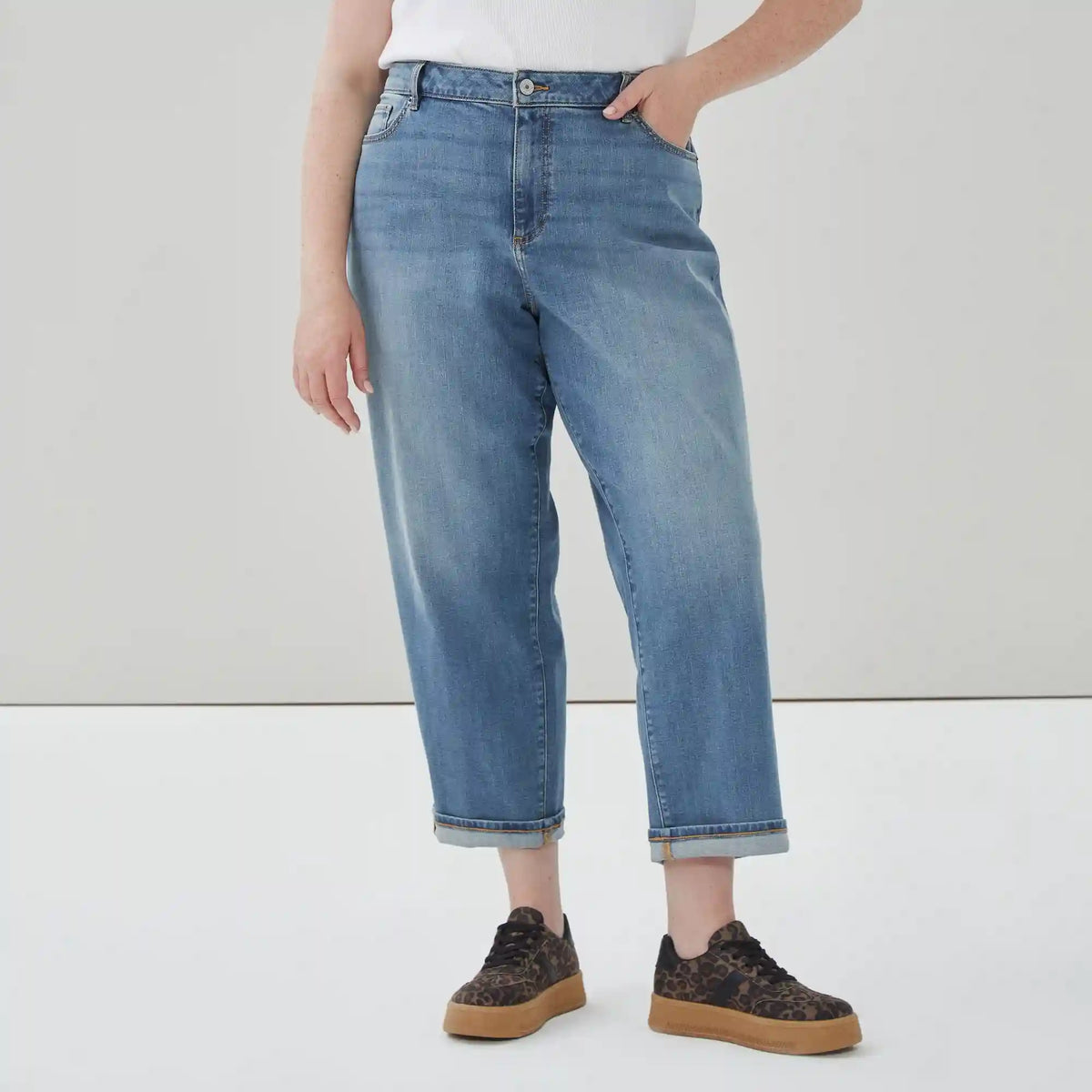 Women+ Medium Wash Relaxed Fit Jean