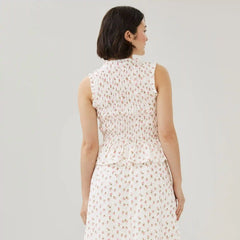 Smocked Front Tie Top