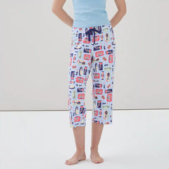 Printed Cropped Sleep Pant