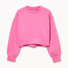 Kid Girls' Active Cropped Sweatshirt