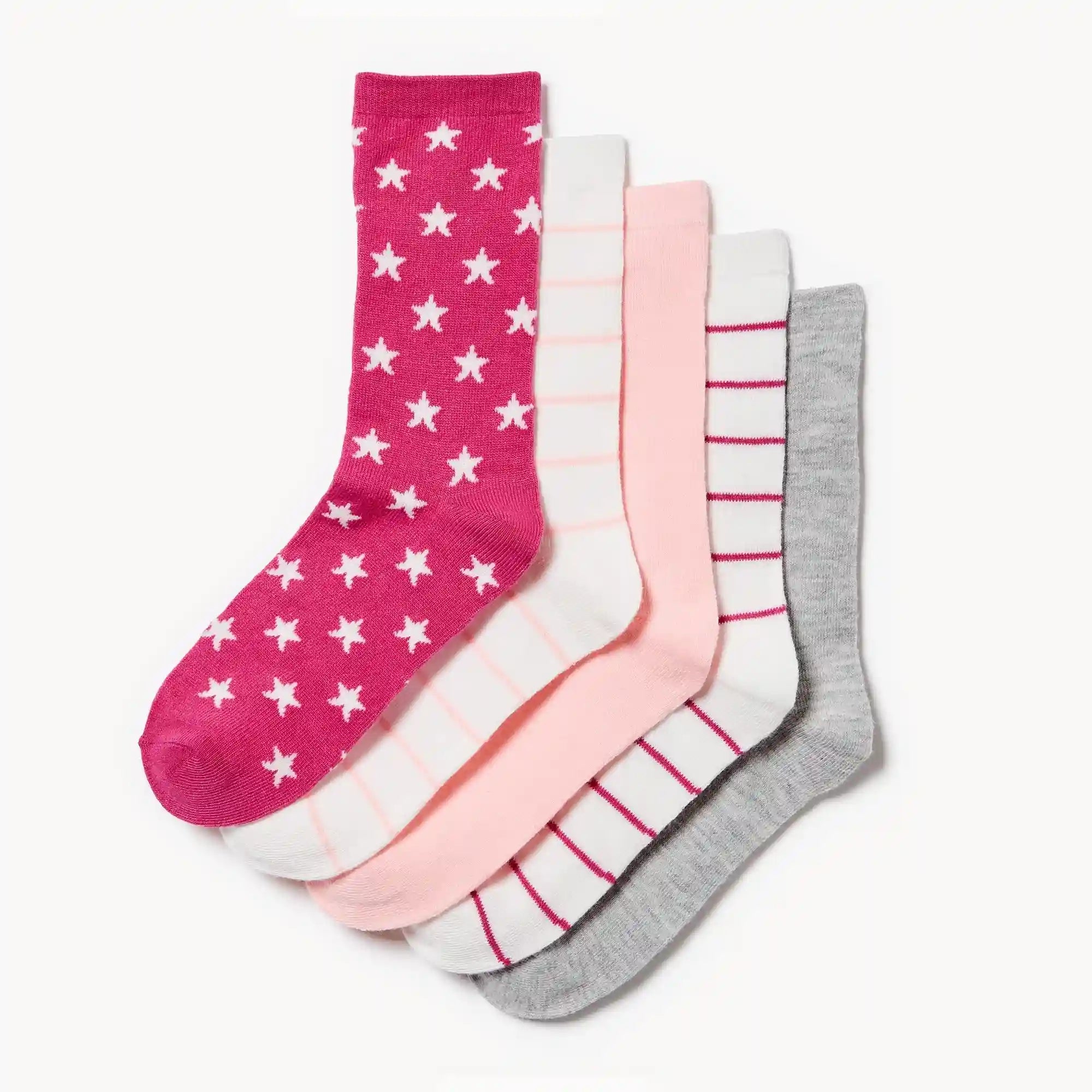 Kid Girls' 5-Pack Crew Socks