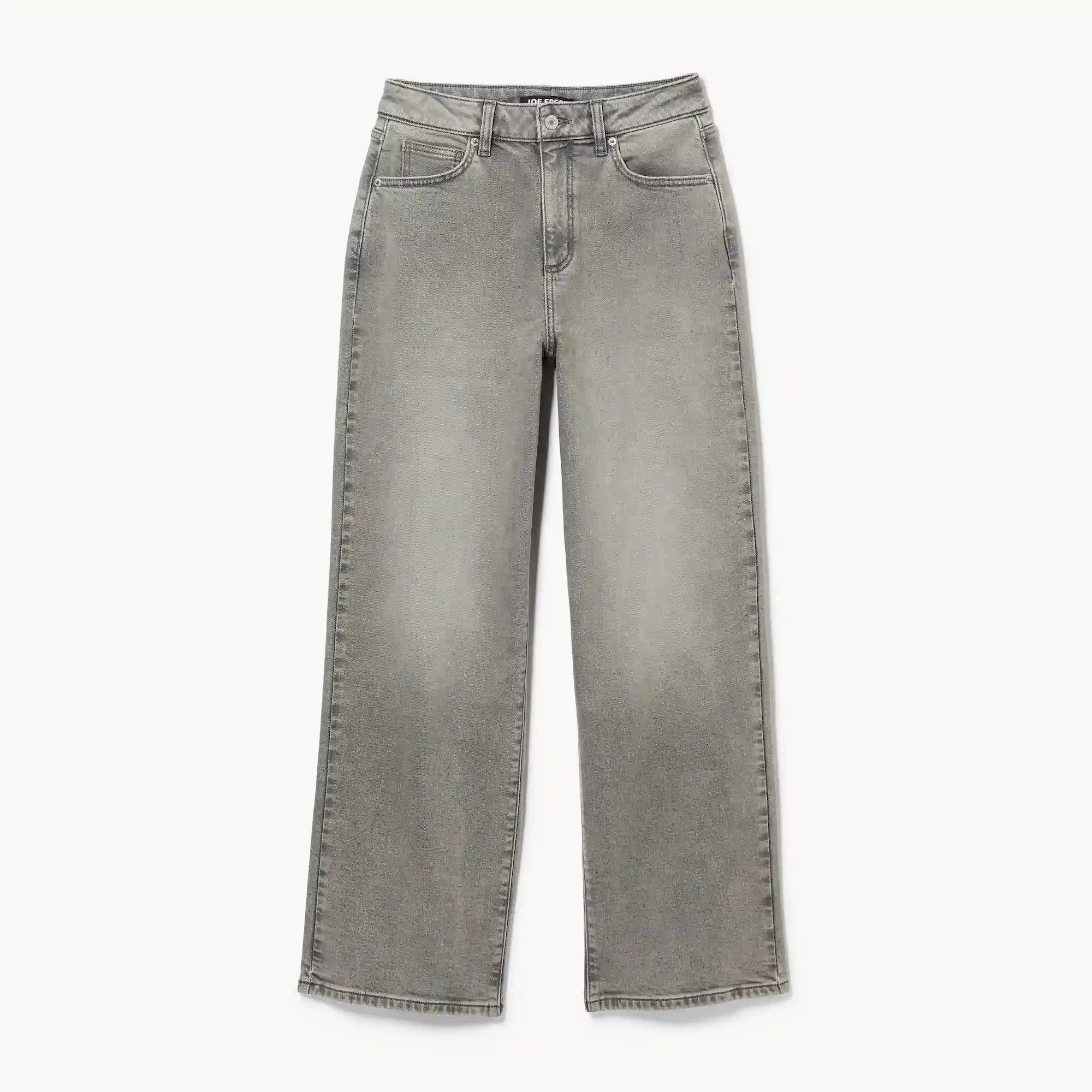 Grey Wash High Rise Wide Leg Jean