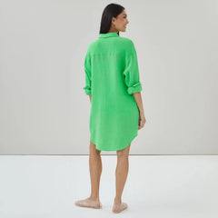 Gauze Button-Up Cover-Up
