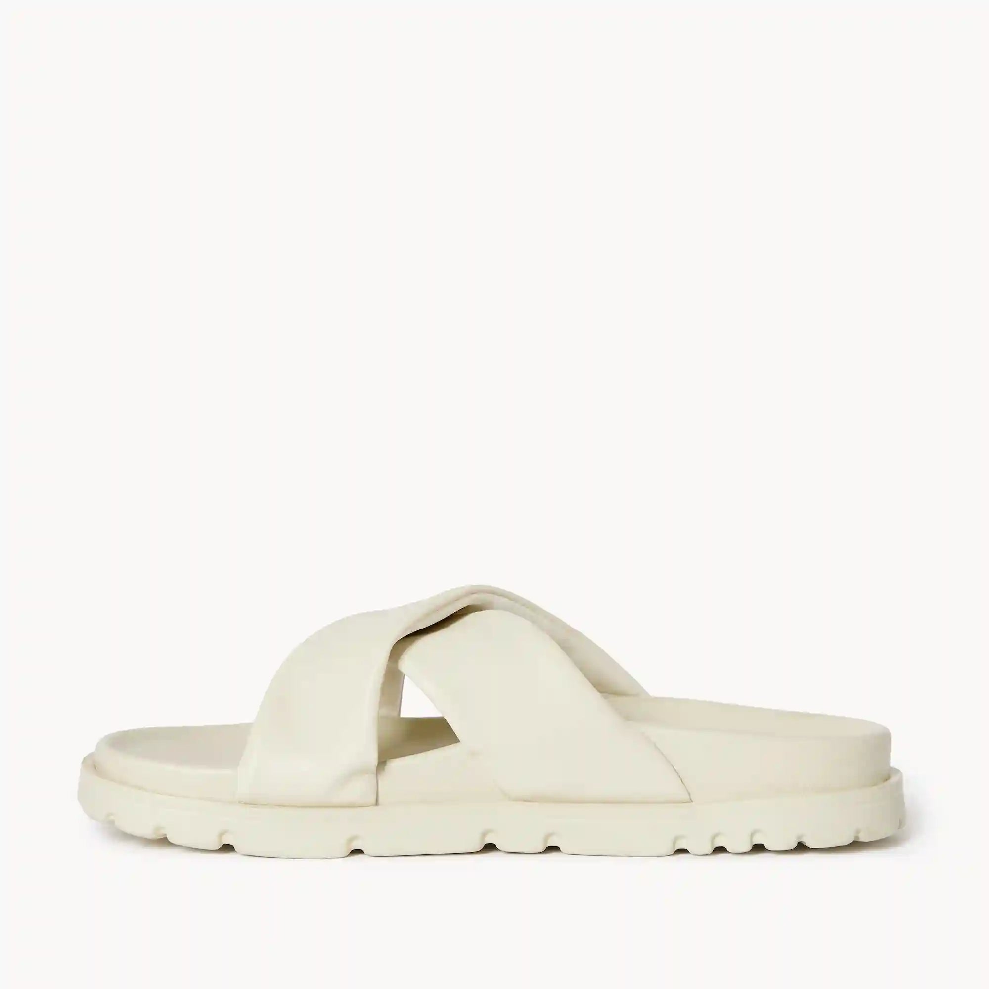 Faux Leather Crisscross Sandals