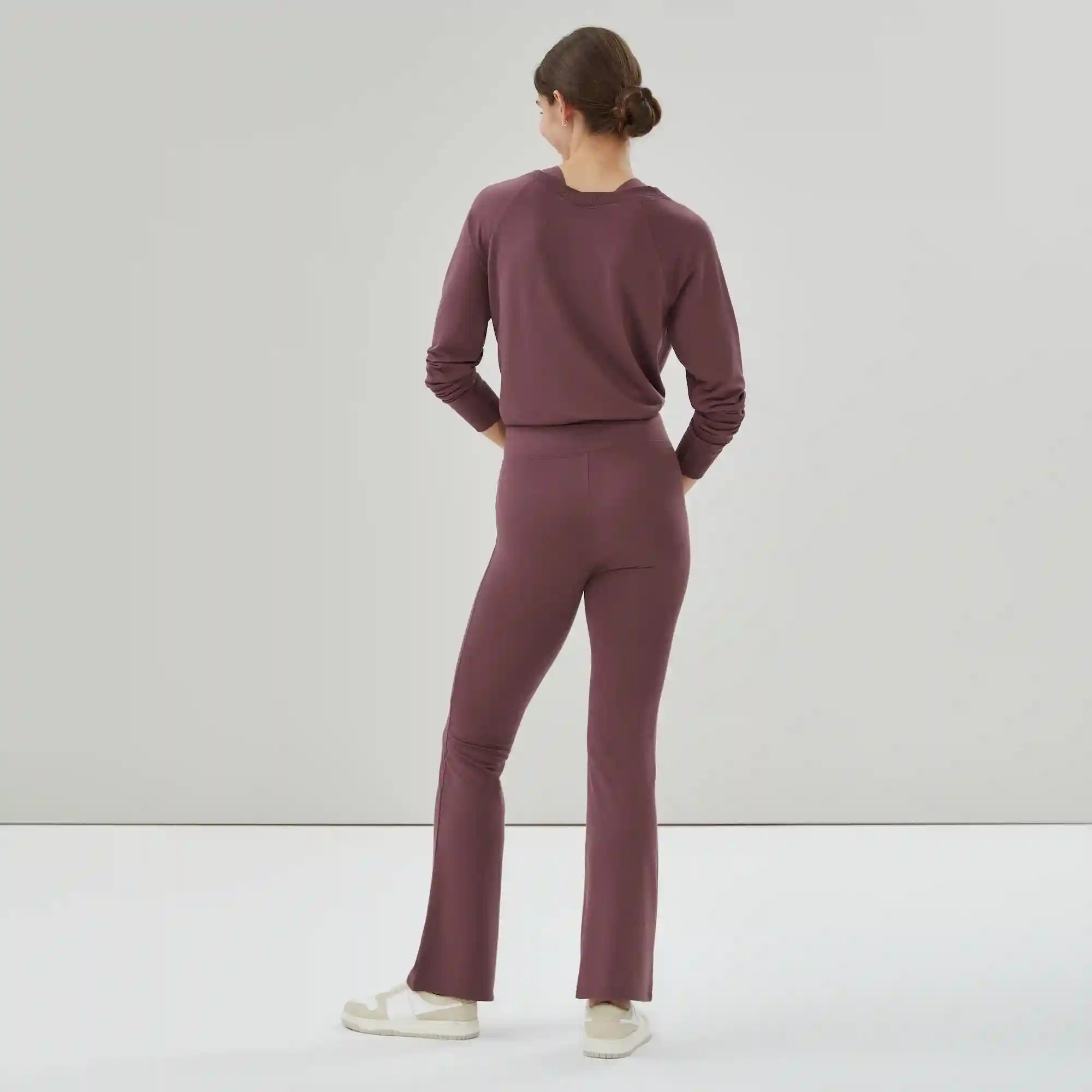 Micro French Terry Flared Sweatpant
