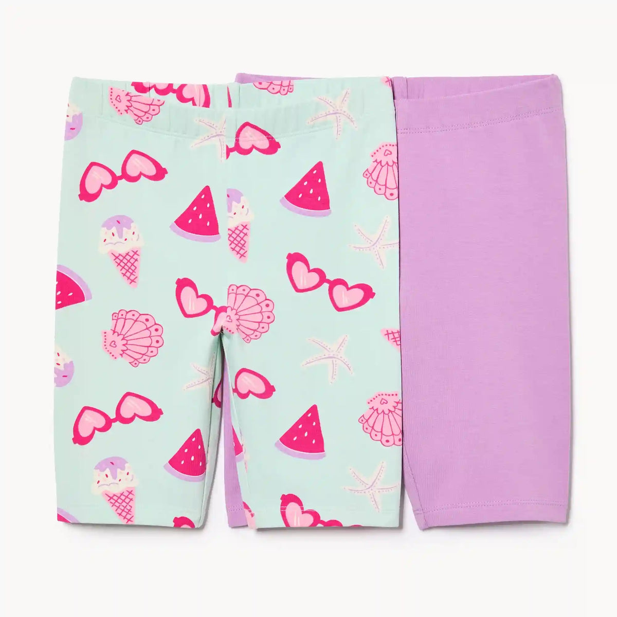 Kid Girls' 2-Pack Long Bike Short