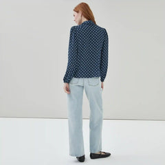 Crepe Printed Button-Up