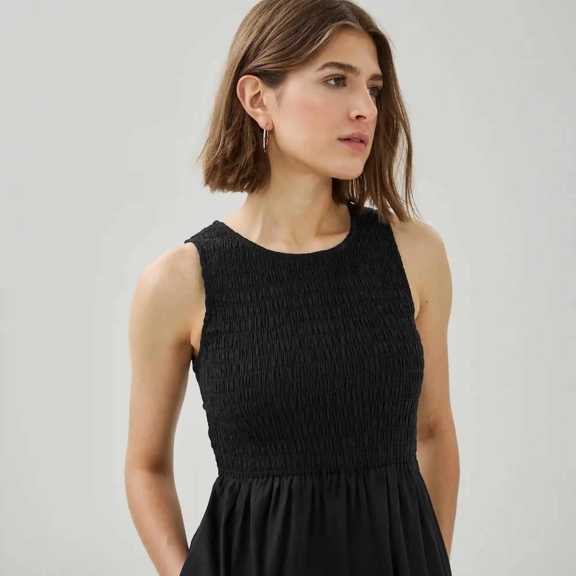 Smocked Tank Midi Dress