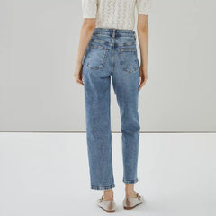Medium Wash Straight Fit Jean