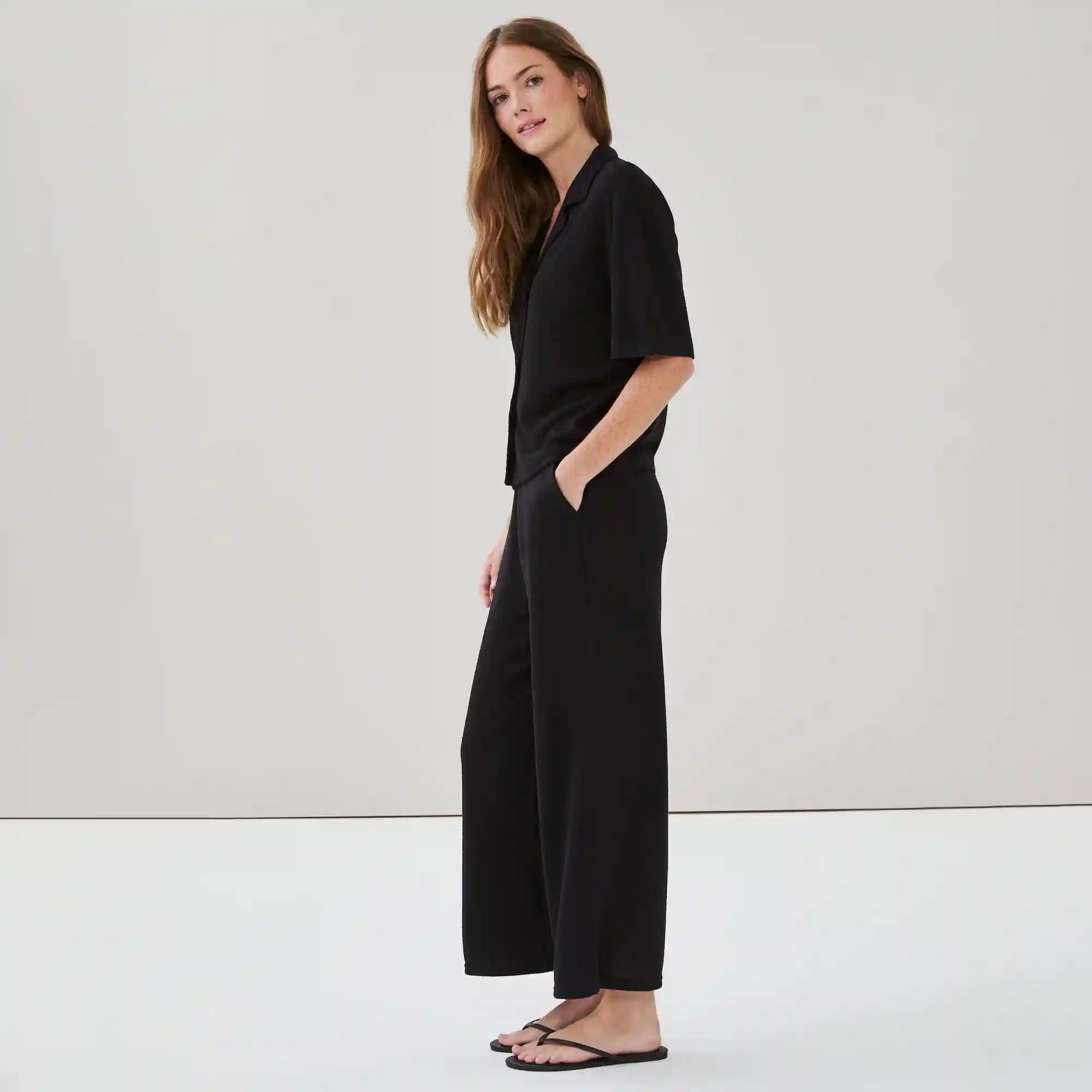 Cropped Pull-On Pant