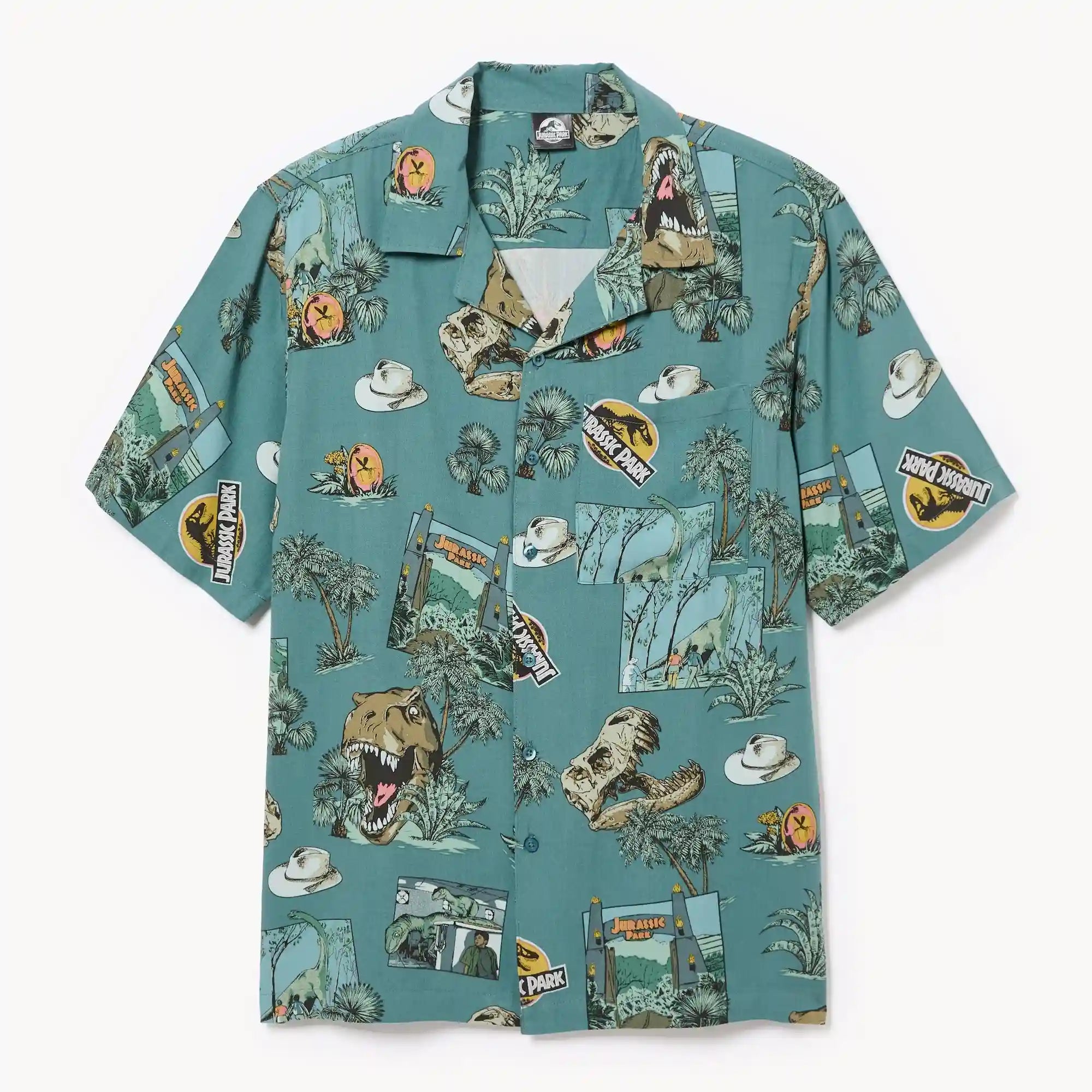 Men's Jurassic Park Gauze Button-Up Shirt
