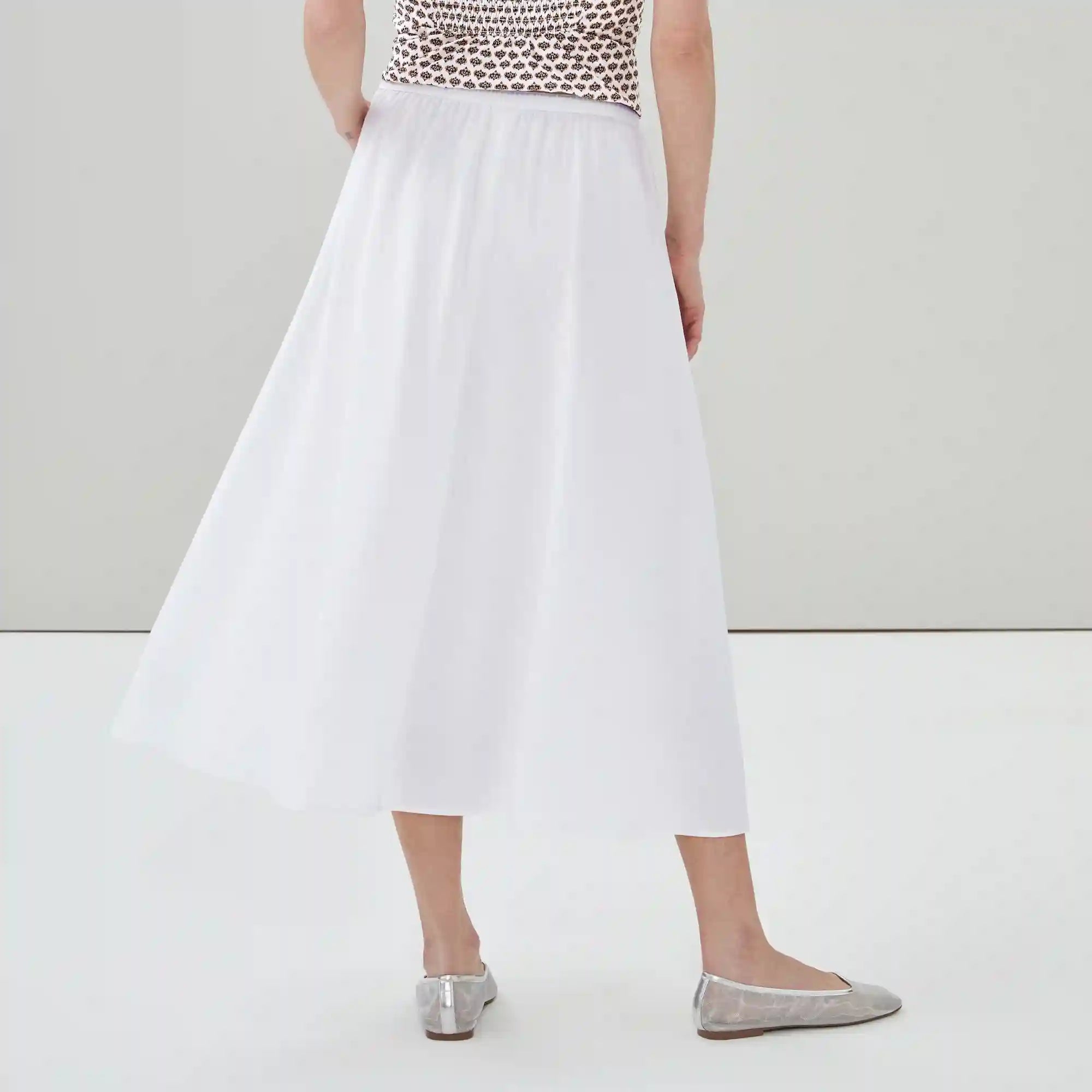 Linen Midi Skirt