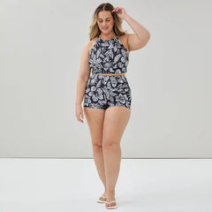 Women+ Printed High Rise Swim Short