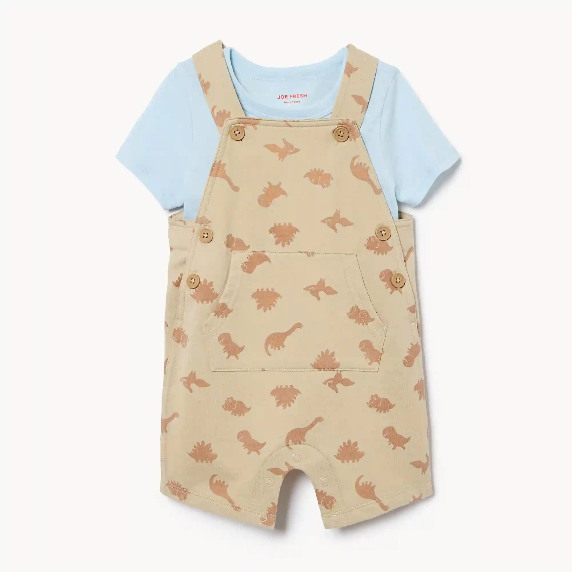 Baby Boys' Short Overall Set