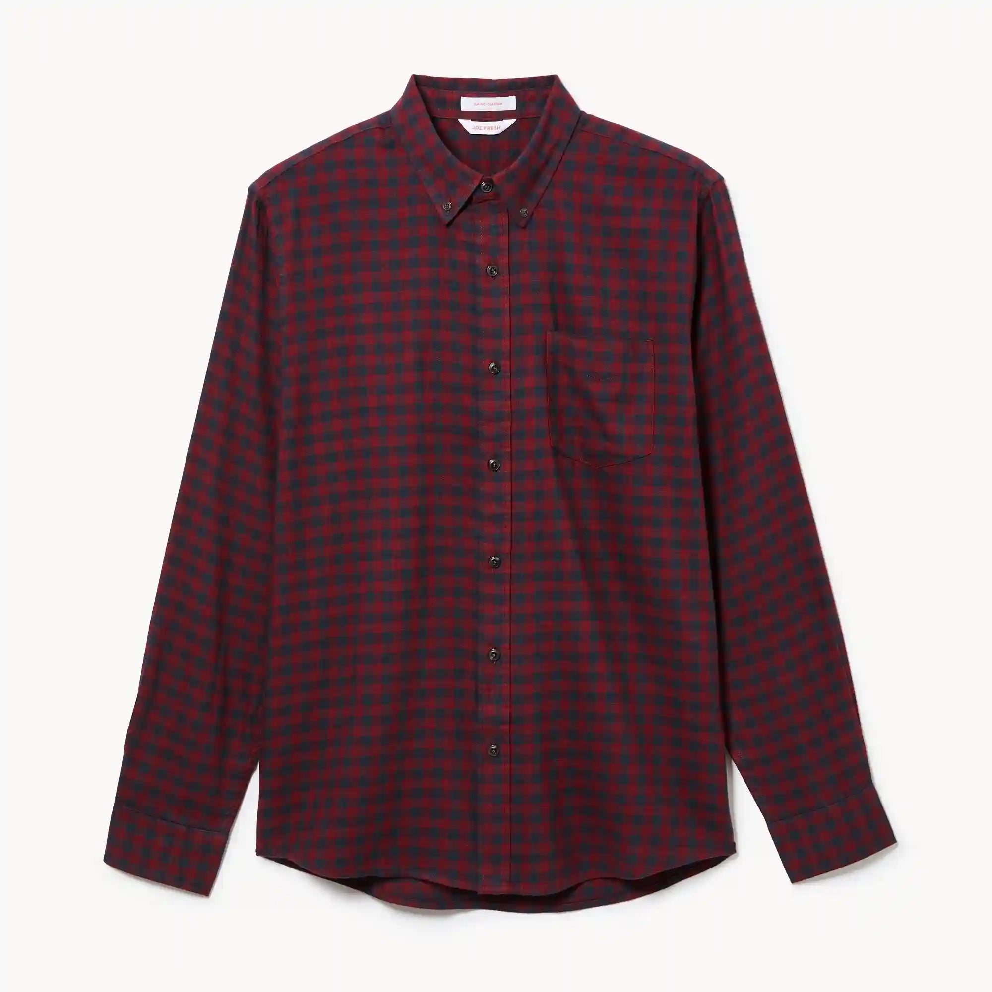 Men's Flannel Button-Down Shirt