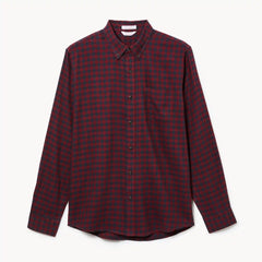 Men's Flannel Button-Down Shirt